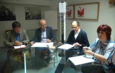 Unimmagine della presentazione alla biblioteca San Giorgio 