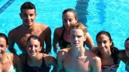 I ragazzi che parteciperanno ai campionati italiani di nuoto
