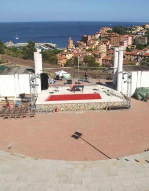 Anfiteatro delle miniere a Rio Marina che venerdì ospiterà la grande lirica con il Rigoletto