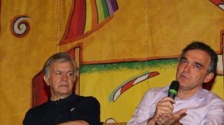 Ferranti e Enrico Rossi a un dibattito della Festa Pd
