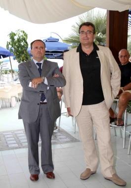 Pistoia (a sinistra) con il sindaco Lunardini 
