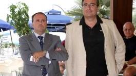 Pistoia (a sinistra) con il sindaco Lunardini
