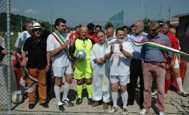 Linaugurazione del campo di calcetto 