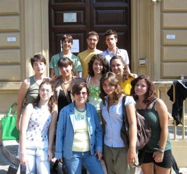 Un gruppo di studenti che ha preso parte al viaggio in Cina   