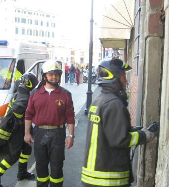 Vigili del fuoco in azione 