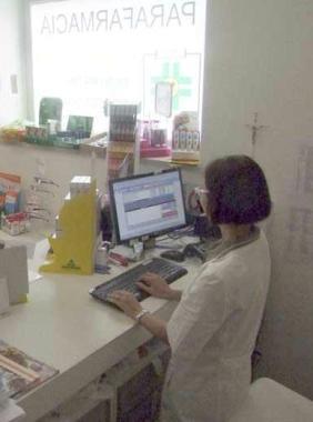 Linterno di una farmacia  