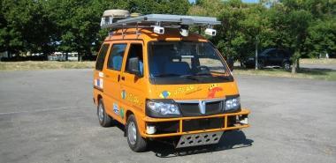 Uno dei quattro Porter Power Electric impegnati nel viaggio 
