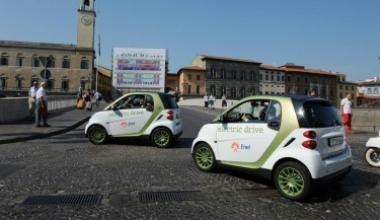 La posta arriva con il veicolo elettrico