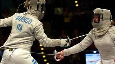 Ilaria Bianco sulla pedana durante una gara Dopo gli Europei di Lipsia ci saranno i Mondiali a Parigi