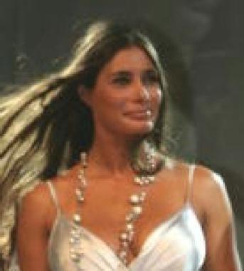 La showgirl Barbara Chiappini sul palco 