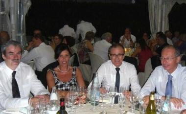 Gronchi (il secondo da dx) con Gabbanini e Pieroni 