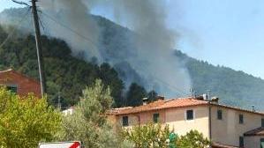 Un incendio a Lucciano