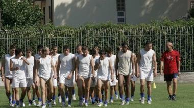 Un allenamento del Prato al Lungobisenzio