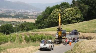 Proteste durante i lavori di Terna