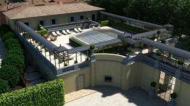 Ecco i rendering dei nuovi progetti per le Terme Qui sopra la piscina interna nella sala del pozzetto e a fianco la nuova terrazza solarium nell’ala di levante