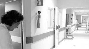 L’interno del reparto di malattie infettive dell’ospedale