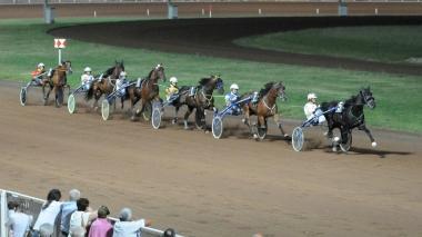 L’arrivo del Gran Premio delle Terme di sabato sera