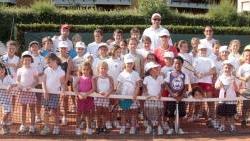 <b>FUTURO.</b> Il gruppo delle giovani racchette della Cooperativa Tennis Banditella