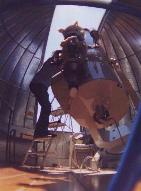 Uno dei telescopi dellosservatorio astronomico di Tavolaia 
