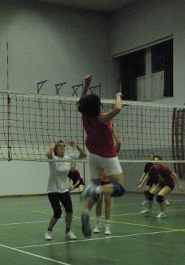 Una partita di pallavolo 
