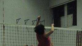 Una partita di pallavolo