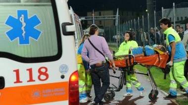 Un intervento di soccorso del 118