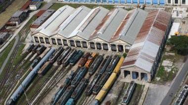 Il deposito di via Provinciale Pisana visto dall’alto