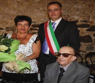 Oscar Galleri e il sindaco Ferrini 