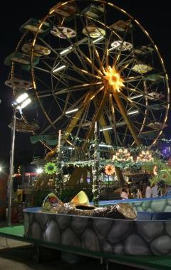Il Luna park in viale Marconi 