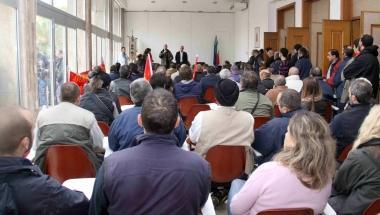Una riunione della Cgil in Comune 