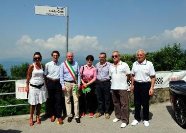 Inaugurazione del piazzale della Collina in basso ling. Chiti      