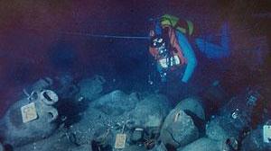 Biberon di epoca romana trovati in un relitto nel mare di Capraia