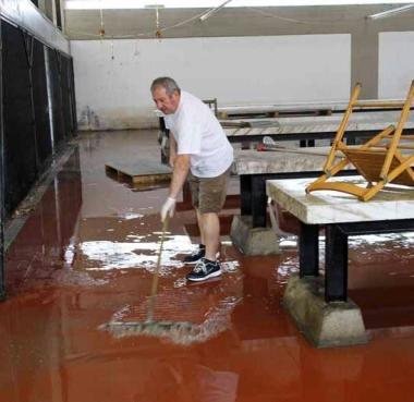 Un fondo invaso dallacqua alla Lugnola 