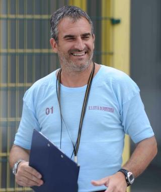 Granata al lavoro e mister Vitali. In basso: lassessore Franconi con Casalini e Orsini 