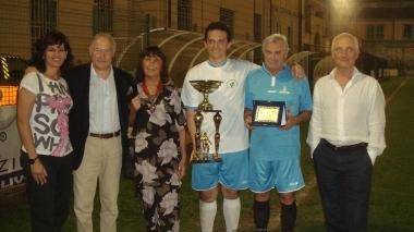 Il sindaco Lombardi e il vice Mori alla premiazione del Memorial Tosi