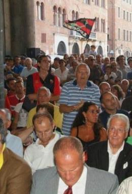 Un momento della presentazione della squadra 2009-2010 