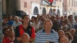 Un momento della presentazione della squadra 2009-2010
