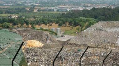 Uno scorcio della discarica del Cassero