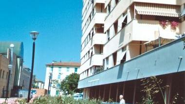 Il condominio Mtr in via Sacco e Vanzetti a Pontedera