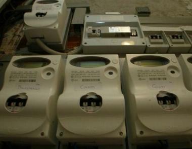 Contatori Enel in un condominio    