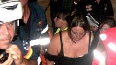 Diana Loreto viene portata via