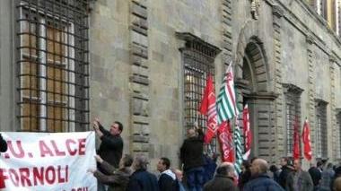 Una protesta dei comitati contro Alce