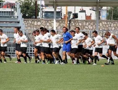 I bianconeri impegnati negli allenamenti   