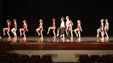 Le prove al teatro di uno show del Festival