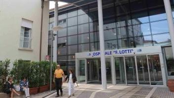 Il nuovo ingresso dell’ospedale Lotti