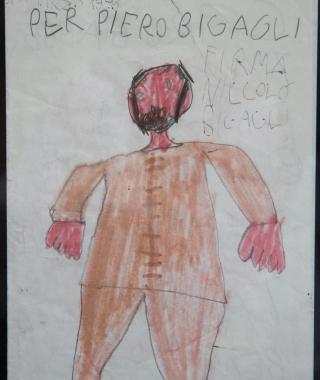 Da sinistra, un disegno dedicato a Piero Bigagli e ancora appeso; le bombole abbandonate nei capannoni; una discarica dentro gli ex luoghi di lavoro  