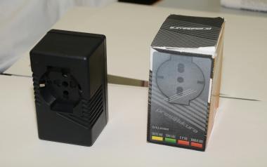 Ansaldi mostra il prodotto inventato dalla sua azienda