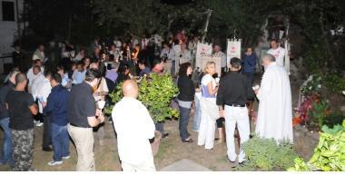 La fiaccolata &egrave; iniziata dallorto dove fu ucciso Rossano Bastianelli (vip) 