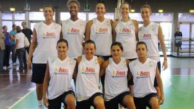 In alto Bagnara, Andrade, Filippetti, Sandri, Petri; in basso Favilla, Carù, Soli, Striulli (Vip)