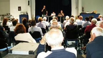 Un momento dell’assemblea di mercoledì sera